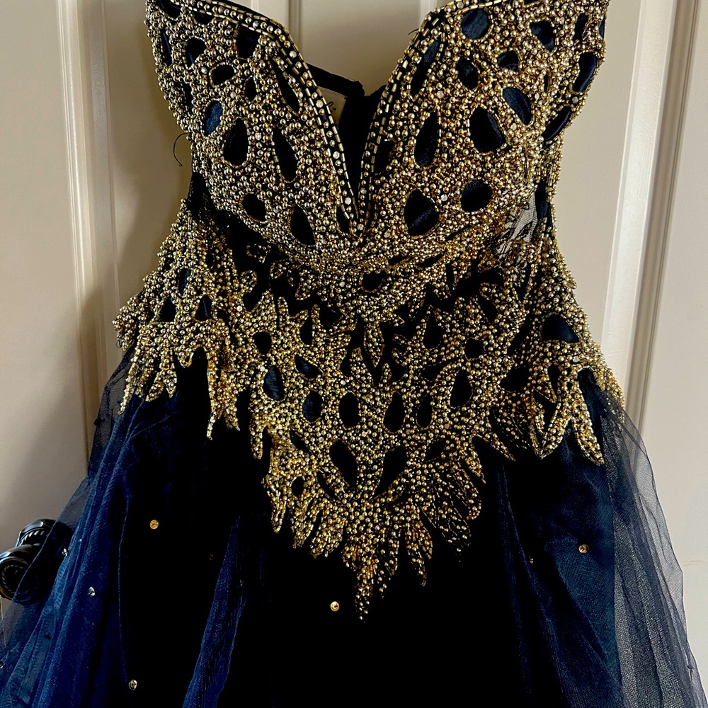 Beautiful, hand beaded gown